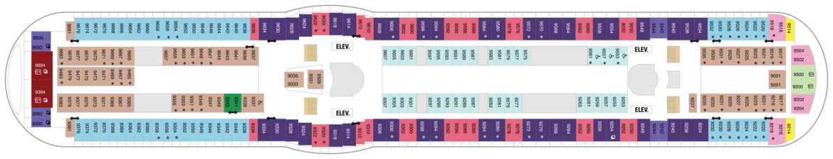 Royal Caribbean International, Adventure of the seas, Deck 9.png